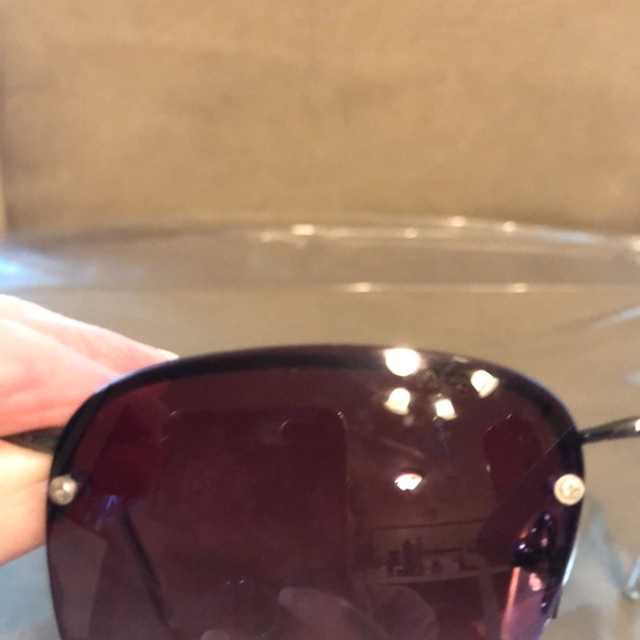 Rhinestone Cross Metal Frame Sunglasses - Picture 8 of 8